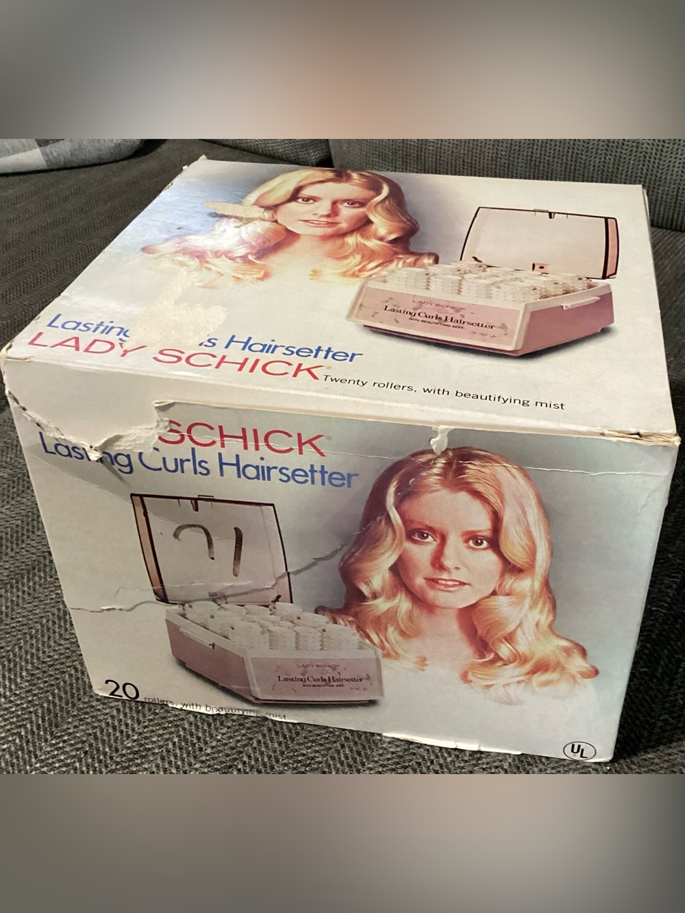 Vintage Lady Schick Lasting Curls Hairsetter Beautifying Mist Original Box EUC